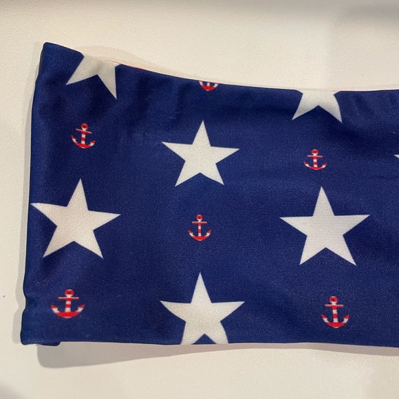 ❌SOLD❌NWT Stars Away Bandeau Bikini Top Small Gingham - Picture 6 of 9